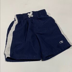 Navy Blue and White Kids' Swim Shorts -‎ 24 months - 4202
